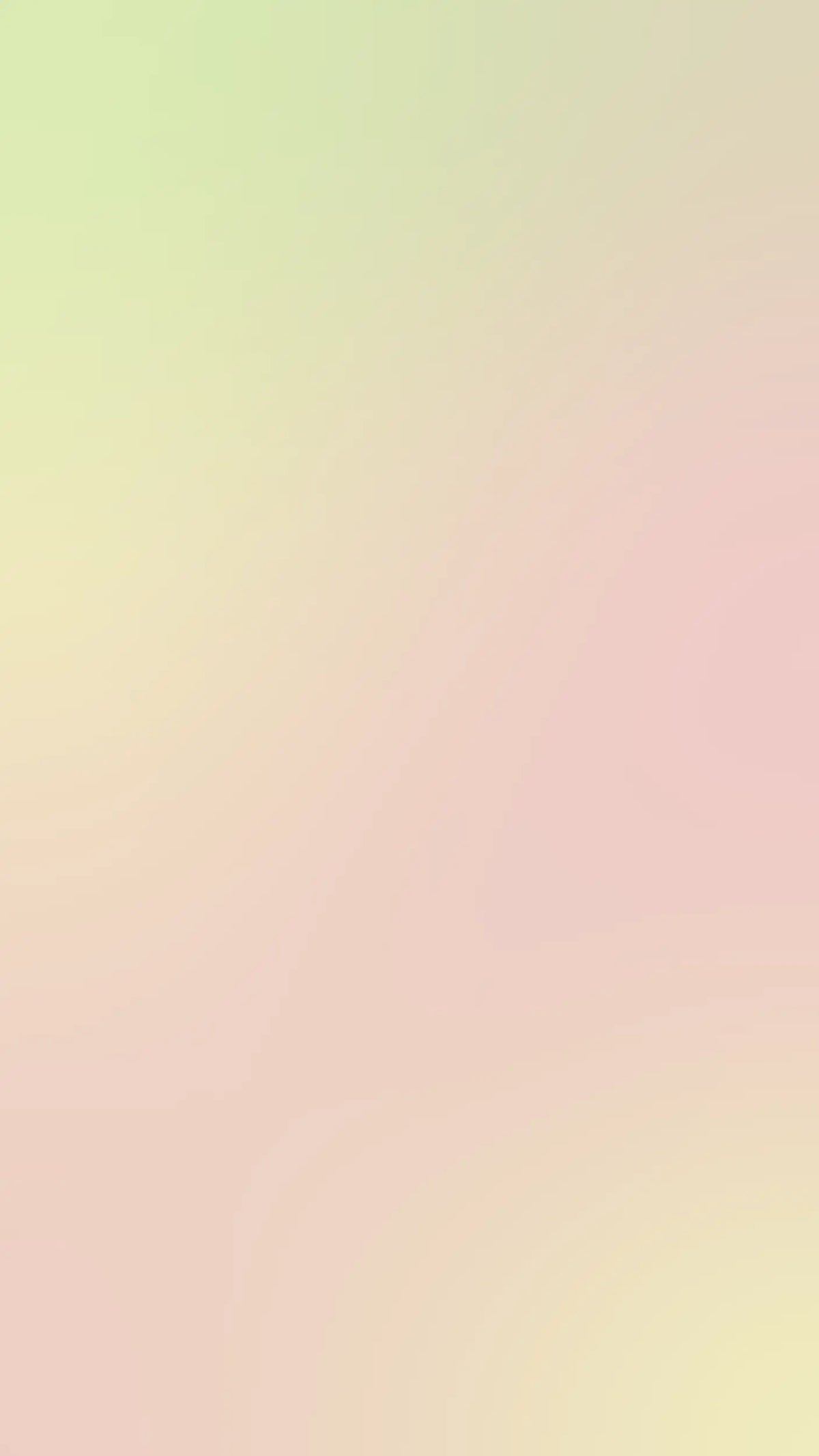Un fondo degradado suave que transita del verde pálido al rosa suave.