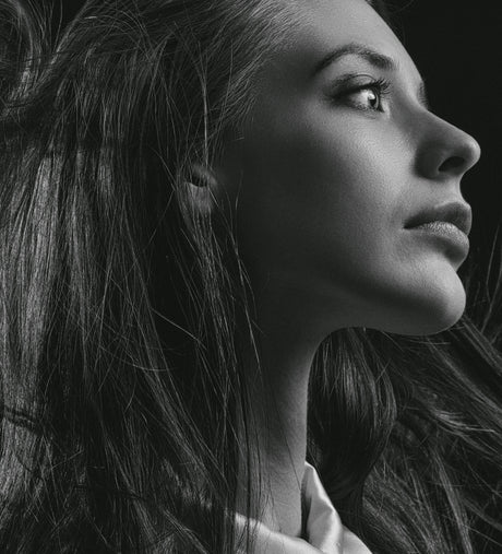 a person with long hair